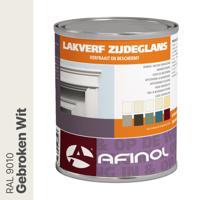 Afinol Zijdeglans Lakverf Gebroken Wit (RAL 9010) 750 ml