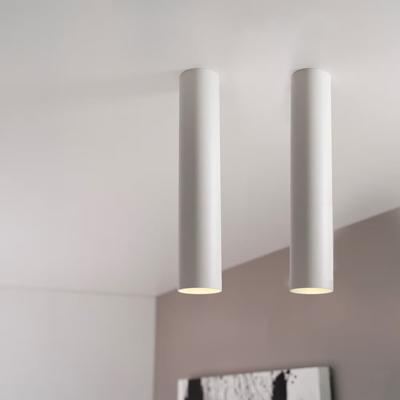 2x Canopus bianco l by LUSENZ - Cilindervormige opbouwspot in met mat witte coating