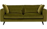Goossens Bank Suite groen, stof, 3-zits, elegant chic Goossens Bank Suite groen, stof, 3-zits, elegant chic