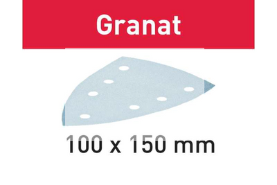 Schuurblad delta 100x150mm Granat P220