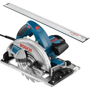 Bosch Blauw GKS 65 GCE cirkelzaag | met 1600mm geleiderail |  in L-Boxx - 0601668902