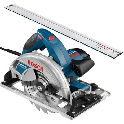 Bosch Blauw GKS 65 GCE cirkelzaag | met 1600mm geleiderail | in L-Boxx - 0601668902