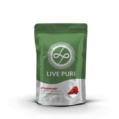 Live Puri Eiwitpoeder Aardbei Licht Gezoet