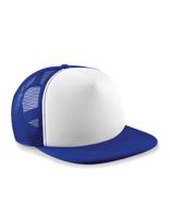 Beechfield CB645b Junior Vintage Snapback Trucker - Bright Royal/White - One Size - thumbnail