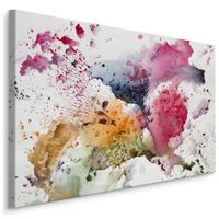Schilderij -abstractie aquarel, 4 maten, hoge kwaliteit canvas scherp geprijsd - thumbnail
