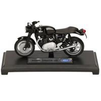 Model motor Triumph Thruxton 1200 - zwart - schaal 1:18 - speelgoed motor