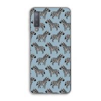 Zebra: Samsung Galaxy A7 (2018) Transparant Hoesje