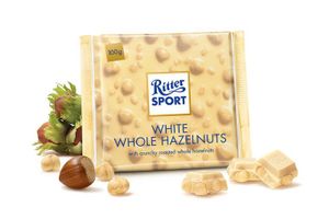 Ritter Sport Ritter Sport White Whole Hazelnuts 100 Gram