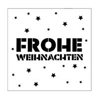 Mundart Stempel • stencil duitse tekst "frohe weihnachten"