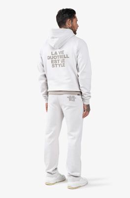 Quotrell La Vie Hoodied Trainingspak Heren Gebroken Wit - Maat XS - Kleur: Wit | Soccerfanshop