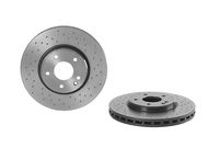 Remschijf BREMBO XTRA LINE BREMBO, Remschijftype: Geperforeerd / Geventileerd, u.a. für Mercedes-Benz, Chrysler