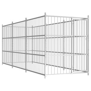 vidaXL Hondenkennel voor buiten 450x150x185 cm