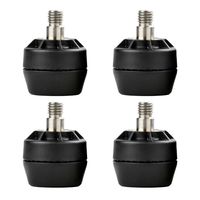 Stelvoet zwart rond Ø 4 cm en hoogte 3,2 cm van kunststof (M10) - 4 stuks Stelvoet zwart rond Ø 4 cm en hoogte 3,2 cm van kunststof (M10) - 4 stuks