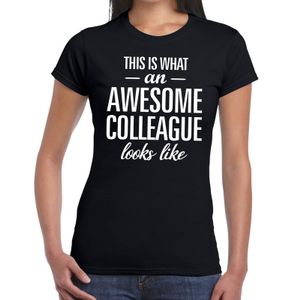 Awesome Colleague tekst t-shirt zwart dames 2XL  -