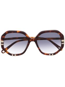 Chloé Eyewear lunettes de soleil à monture ronde - Marron