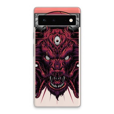 Hell Hound and Serpents: Google Pixel 6 Transparant Hoesje
