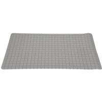 Anti-slip badmat lichtgrijs 69 x 39 cm rechthoekig   - - thumbnail