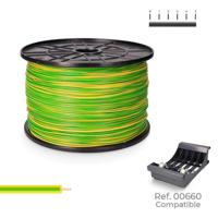 Single-line elektrische kabel Sediles Tweekleurig 400 m h07z1-k Spoel