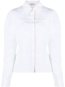 Alexander McQueen chemise cintrée à boutonnière - Blanc