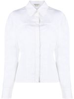 Alexander McQueen chemise cintrée à boutonnière - Blanc