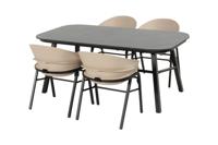 Hartman Tubb verstelbare tuinset 185x100 cm. (5-delig) - Keramiek/Soft Taupe