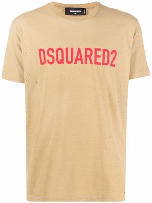 DSQUARED2 t-shirt à logo imprimé - Tons neutres