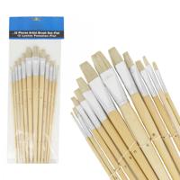 Schilders penseelset plat 12 delig