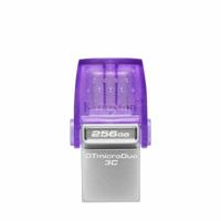 USB stick Kingston microDuo 3C Paars 256 GB (1 Stuks)