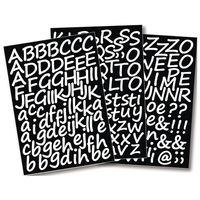 1x Setje alfabet plakletter stickers ongeveer 3 cm