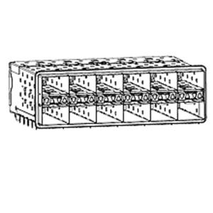 Molex 760945001 Female behuizing (board) Inhoud: 1 stuk(s) Tray