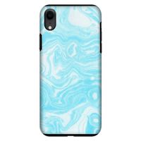 Waterverf blauw: iPhone XR Tough Case