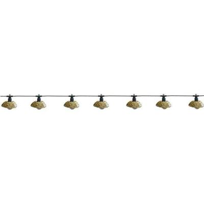 Buitenlichtslinger - LUMISKY - COTTAGE - 5,70 m - 10 transparante bollen - warm witte LED