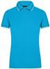 James & Nicholson JN985 Ladies´ Polo - Turquoise/White - XL