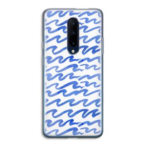 Blauwe golven: OnePlus 7 Pro Transparant Hoesje