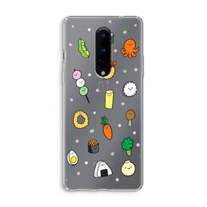 Happy bento friends: OnePlus 8 Transparant Hoesje