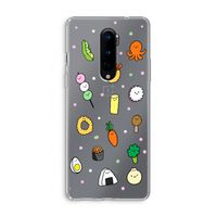 Happy bento friends: OnePlus 8 Transparant Hoesje