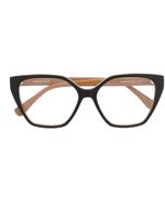 Max Mara Eyewear lunettes de vue à monture géométrique - Noir