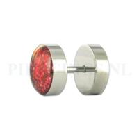 Nep plug glitter rood