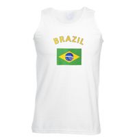 Mouwloos t-shirt met Brazilie vlag 2XL  - - thumbnail