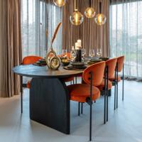 Richmond Eettafel 'Hudson' 235 x 100cm, kleur Zwart