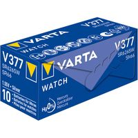 Varta Zilveroxide Batterij SR66 | 1.55 V DC | 27 mAh | Zilver | 10 stuks - VARTA-V377 VARTA-V377 - thumbnail