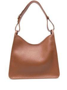 Longchamp sac à main Le Foulonné Hobo médium en cuir - Marron