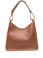 Longchamp sac à main Le Foulonné Hobo médium en cuir - Marron