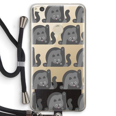 Cats: Huawei Ascend P8 Lite (2017) Transparant Hoesje met koord