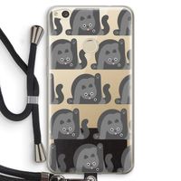 Cats: Huawei Ascend P8 Lite (2017) Transparant Hoesje met koord Cats: Huawei Ascend P8 Lite (2017) Transparant Hoesje met koord