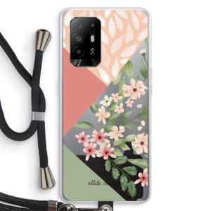 Sweet heaven geometrics: Oppo A95 5G Transparant Hoesje met koord