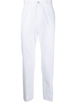 Dolce & Gabbana pantalon de costume en coton stretch - Blanc
