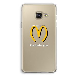 I'm lovin' you: Samsung A3 (2017) Transparant Hoesje