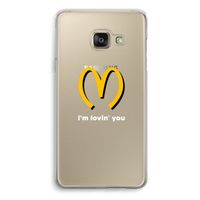 I'm lovin' you: Samsung A3 (2017) Transparant Hoesje