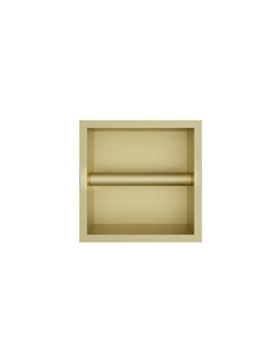 Hotbath &MORE Inbouw nis & borstelgarnituur 90x16x12,6cm Geborsteld Messing PVD